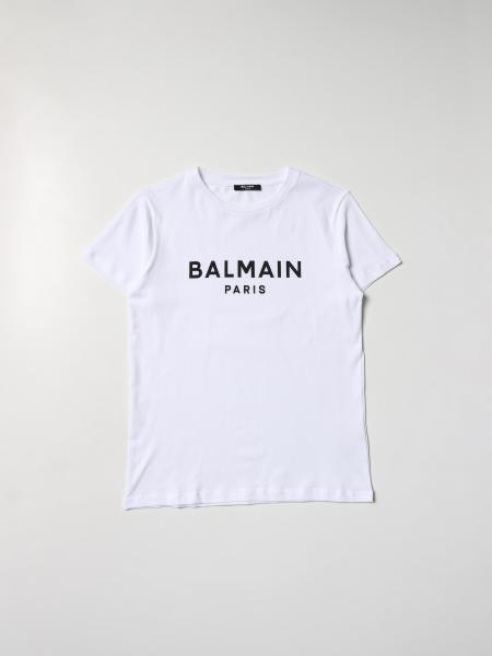 Balmain: T-shirt Balmain in cotone con logo