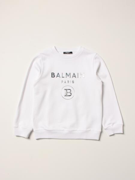 Felpa Balmain in cotone con logo