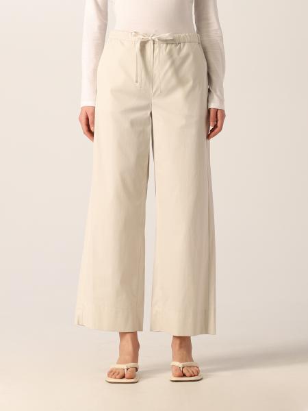 S Max Mara: Pantalone Bronzo S Max Mara in cotone