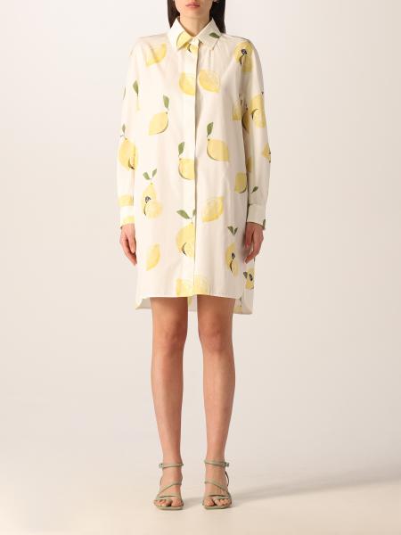 Max Mara Osella lemon print cotton dress