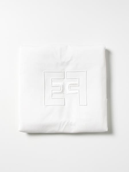 Elisabetta Franchi blanket in cotton with logo