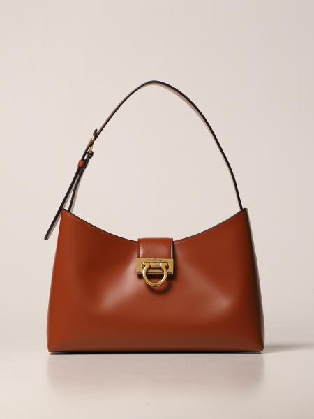 Salvatore Ferragamo bags for women: Salvatore Ferragamo Trifolio leather shoulder bag