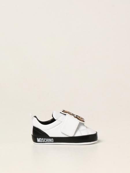Moschino Baby leather shoes with Teddy