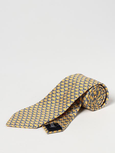 Fiorio tie in printed silk