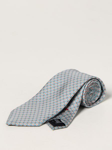 Fiorio tie in printed silk