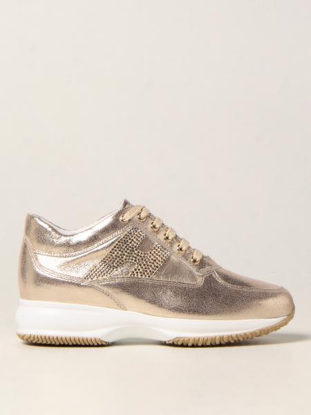Hogan women: Interactive Hogan trainers in laminated leather
