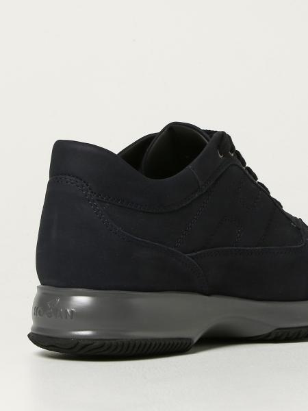 HOGAN: Interactive sneakers in leather - Blue | Sneakers Hogan  HXM00N000106RN GIGLIO.COM