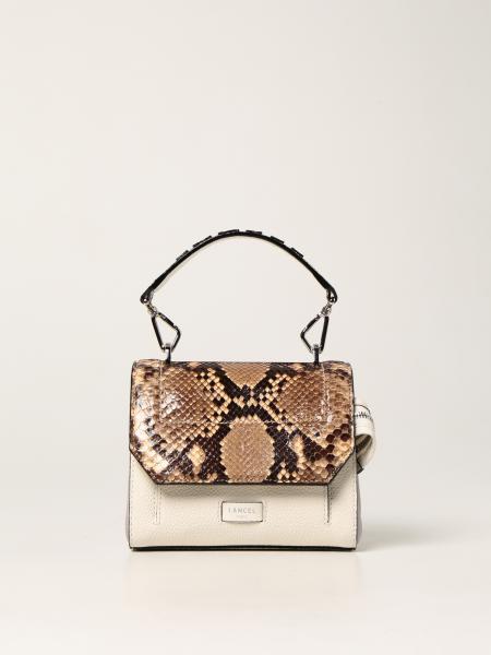 Ninon Lancel bag in grained leather and python