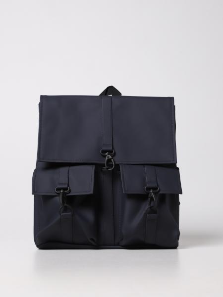 Rains backpack in rubberized synthetic leather