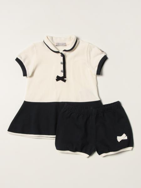 Moncler baby clothing: Moncler polo t-shirt with shorts