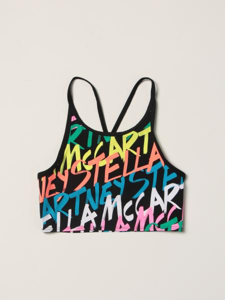 Top cropped Stella McCartney con logo all over