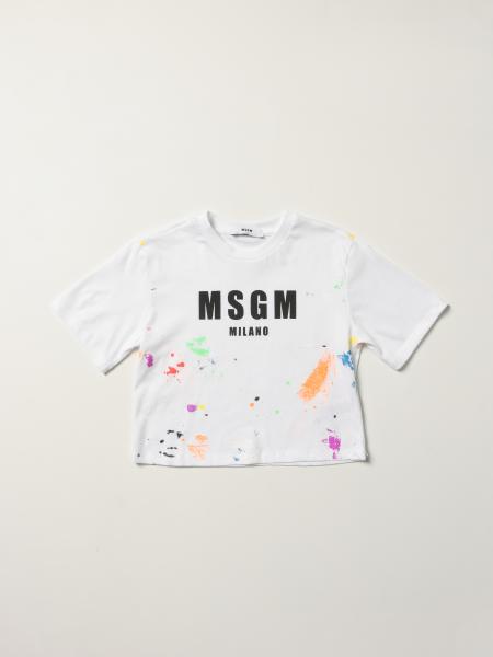 Msgm t-shirt with paint splashes