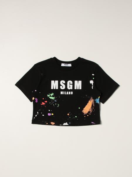 Msgm t-shirt with paint splashes