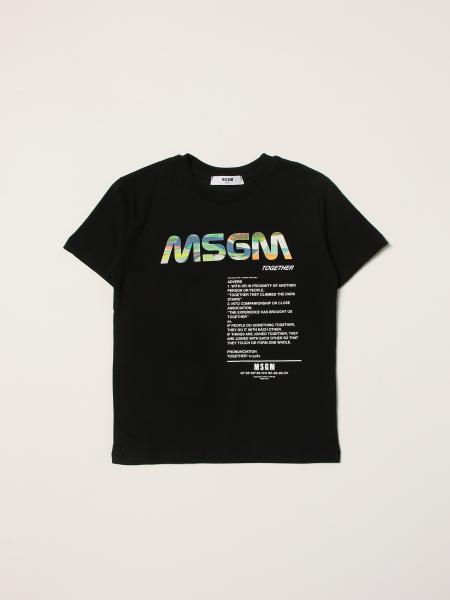 Msgm Kids cotton t-shirt with logo