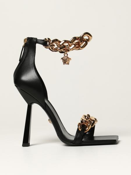 Versace: Versace sandals with chain detail