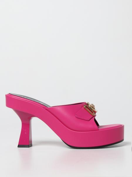 Versace Medusa leather heeled sandals