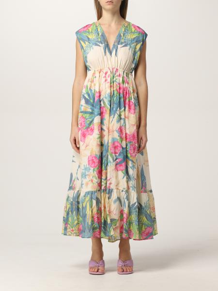 Long Seregno Pinko dress with floral print