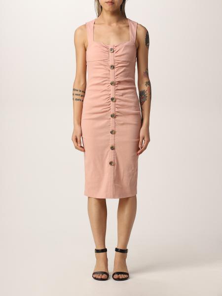 Pinko sleeveless dress in linen blend