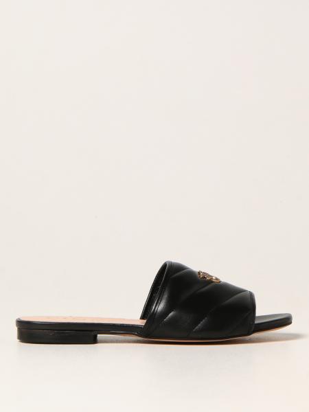 Pinko women: Molly flat sandals in quilted nappa