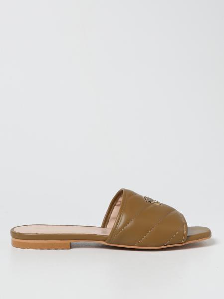 Molly flat sandals in quilted nappa