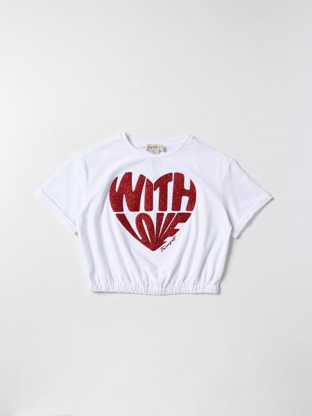 Twinset cropped cotton T-shirt with logo