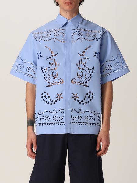Msgm shirt in perforated poplin