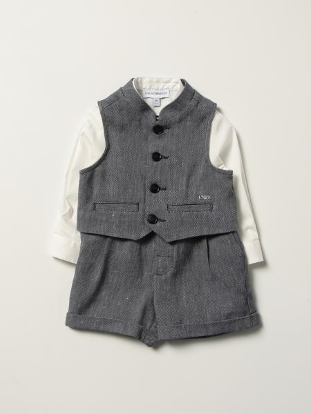 Emporio Armani toddler clothing: Emporio Armani Shirt + Vest + Bermuda Set
