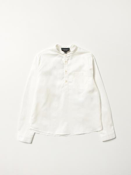 Emporio Armani shirt in linen and cotton