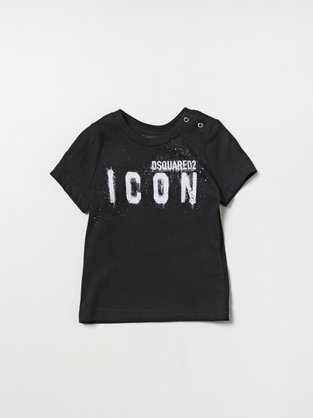 T-shirt Dsquared2 Junior in cotone con logo Icon