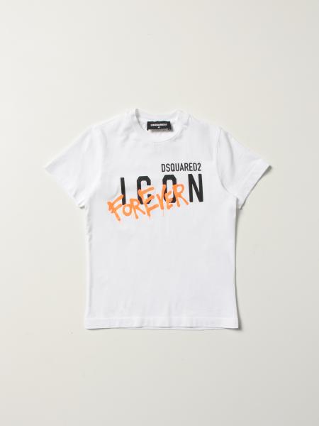 T-shirt Dsquared2 Junior in cotone con logo Icon
