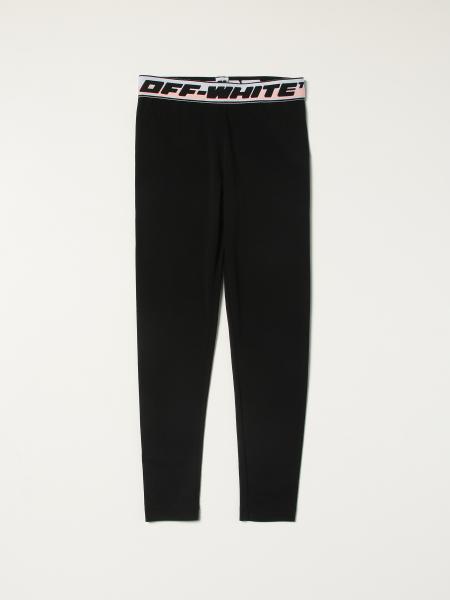 Off-White stretch leggings with logo