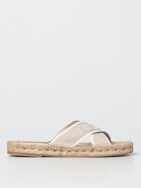 Off-White: Off-White criss cross espadrille sandals