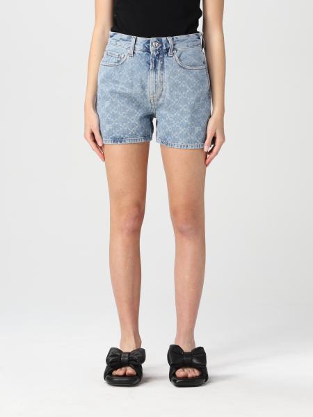 Off-White: Off-White shorts in washed denim