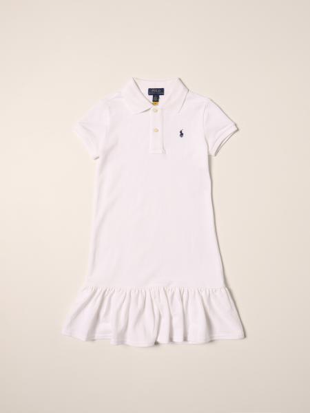 POLO RALPH LAUREN: Vestido para niña, Blanco | Vestido Polo Ralph Lauren  312812021 en línea en 
