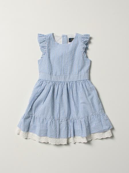 POLO RALPH LAUREN: dress for girl - Blue | Polo Ralph Lauren dress ...