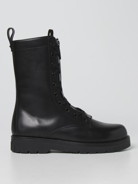 Valentino Garavani smooth leather combat boots