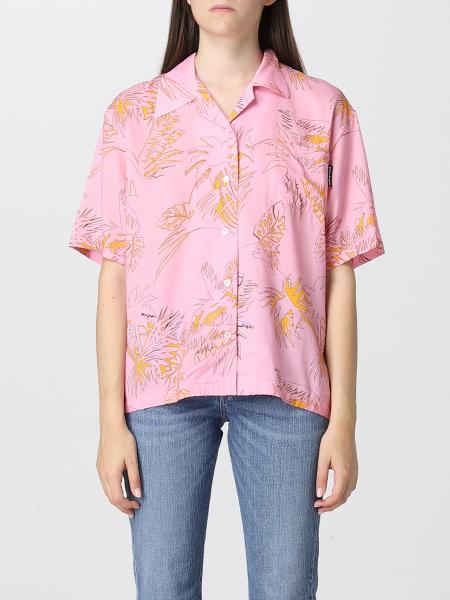 Camicette donna: Abstract palms bowling gold
