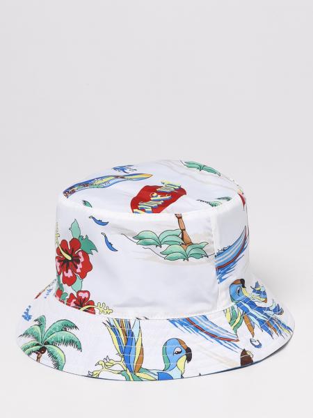 Cappello da pescatore Palm Angels con stampa