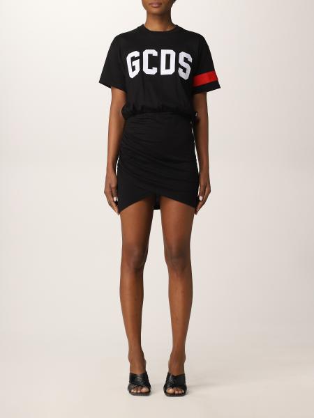GCDS women's clothes: Gcds t-shirt dress with logo print