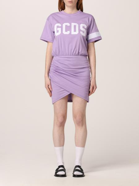 GCDS women's clothes: Gcds t-shirt dress with logo print