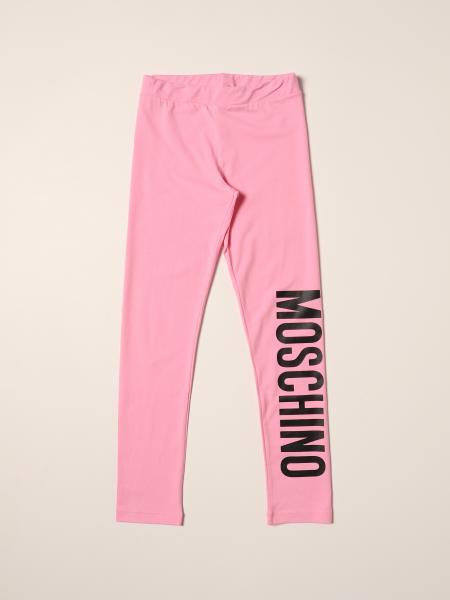 Moschino Kid cotton leggings with logo