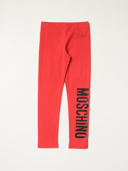 Moschino Kid cotton leggings with logo
