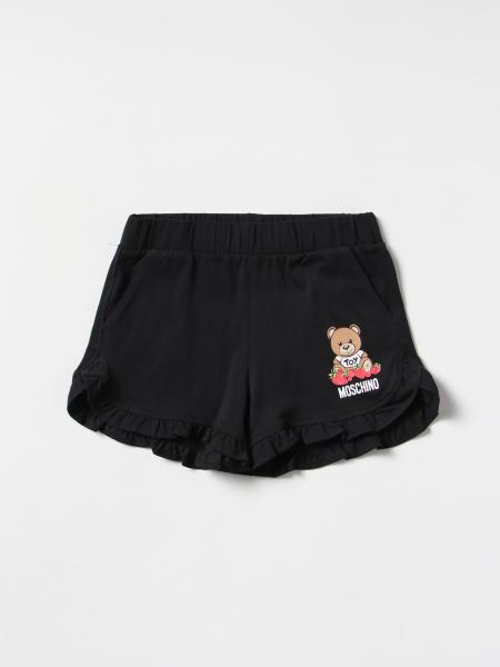 Moschino girls' clothing: Moschino Kid jogging shorts with Teddy