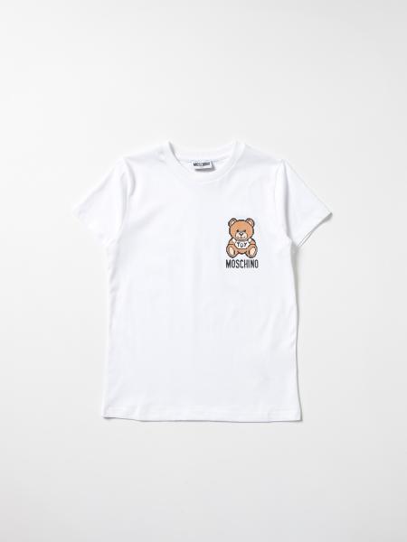 T-shirt Moschino Kid in cotone con Teddy Bear