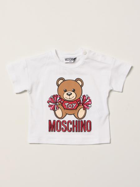 T-shirt Moschino Baby in cotone con Teddy Bear
