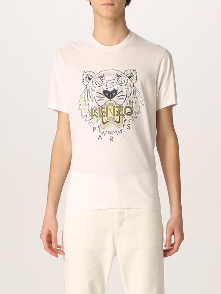 clumsy Decoration Albany KENZO: cotton T-shirt with logo and Tiger - White | Kenzo t-shirt  FC55TS0204YL online on GIGLIO.COM