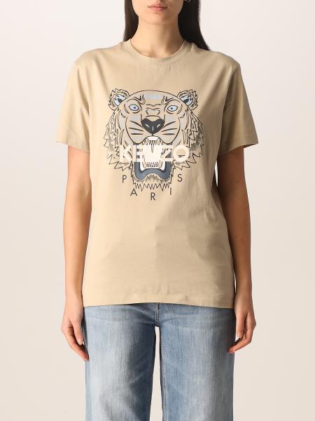 T-shirt Kenzo in cotone con logo e Tigre