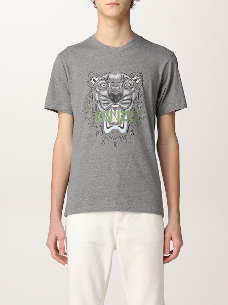 T-shirt Kenzo in cotone con logo e Tigre