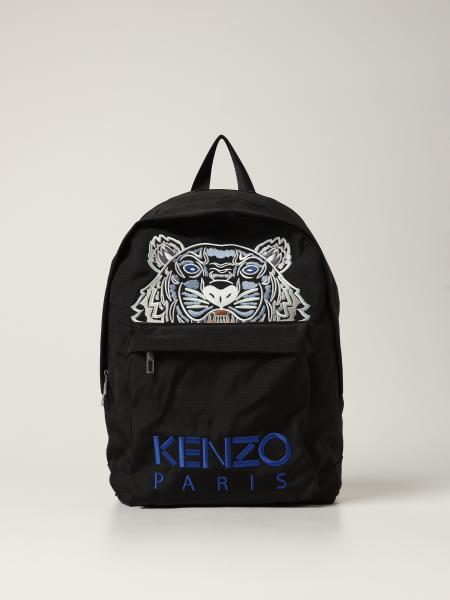 Zaino Kenzo in tela tecnica con tigre ricamata