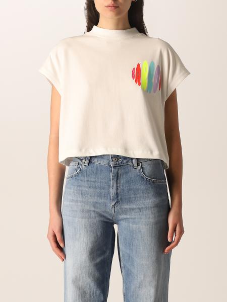 Barrow cropped T-shirt in cotton with print